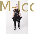 Kép 2/4 - Fekete hip-hop ejtett vállú lány póló