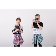 Megkötős hip-hop zöld kockás ing szoknya Megkötős hip-hop zöld kockás ing szoknya