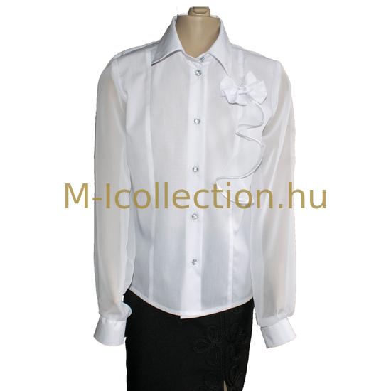 fehér blúz, ünneplő blúz, elegáns blúz